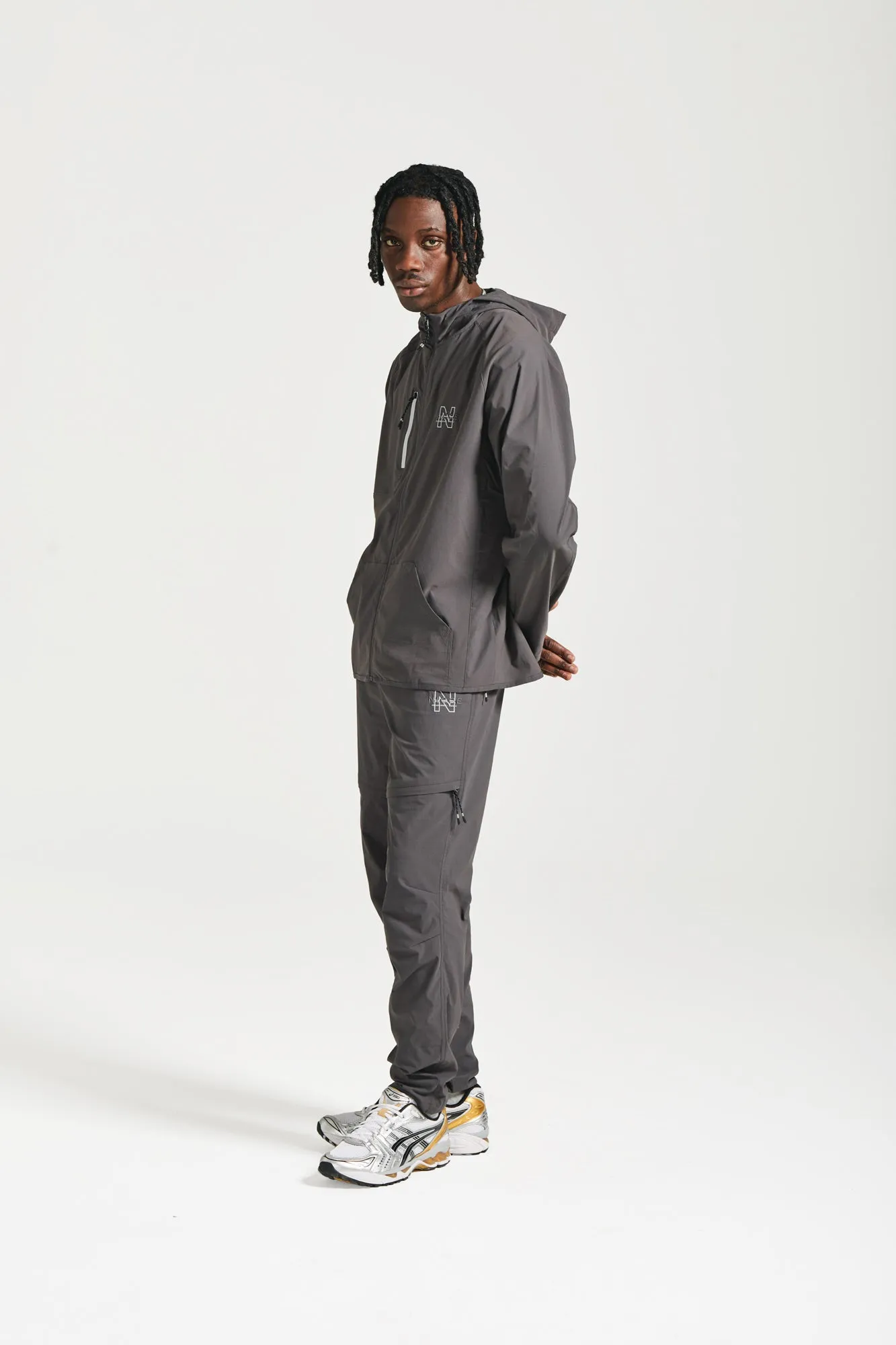 NICCE Mens Sect Graphic Cargo Pants | Coal
