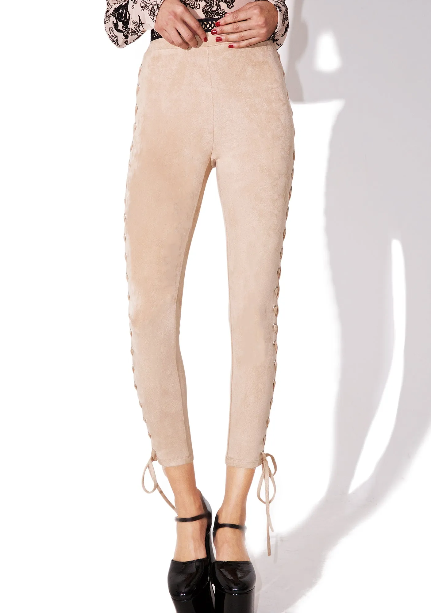 Nude Un-Tie Me Corset Leggings