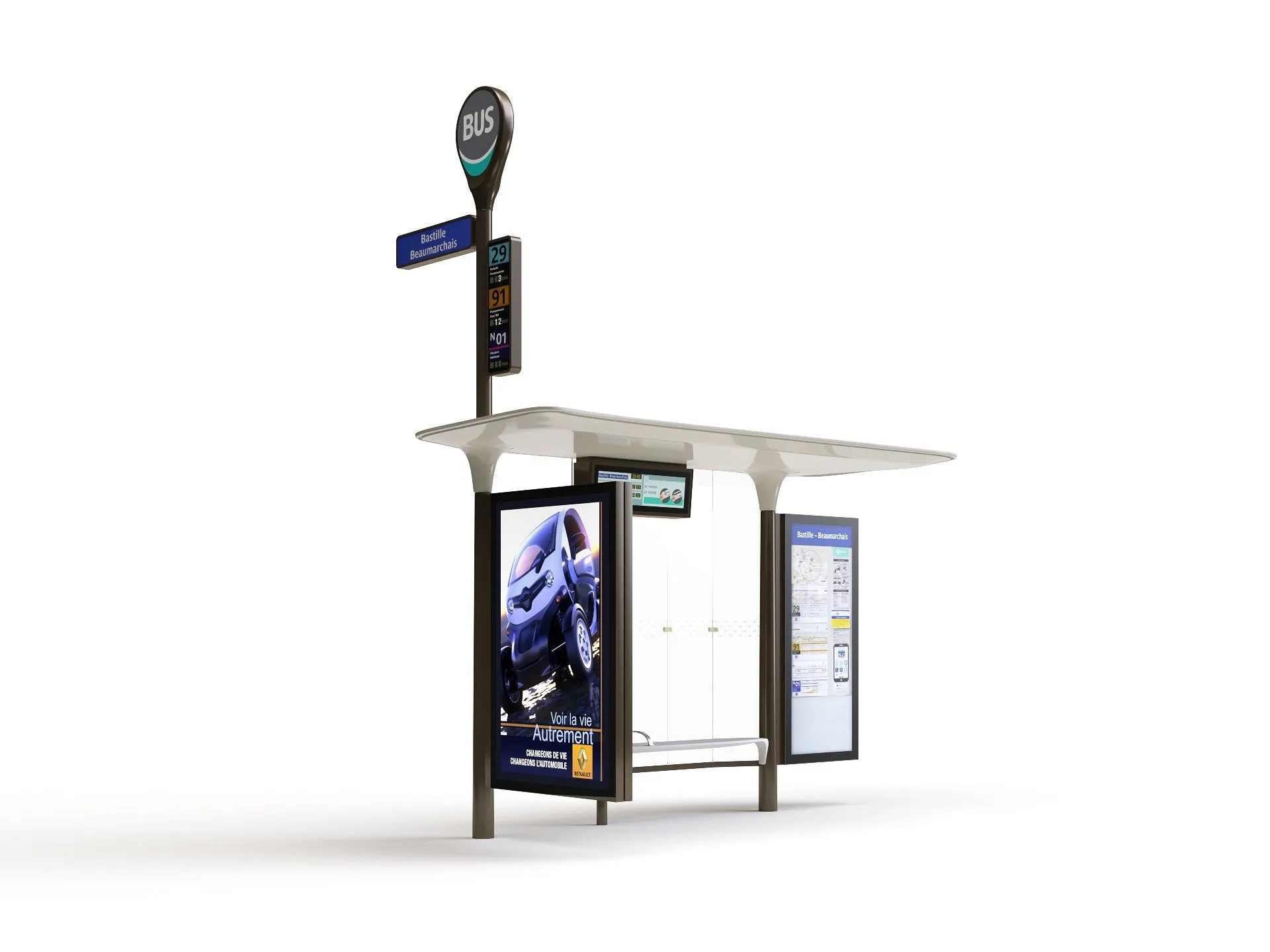 Parisian Bus Stop