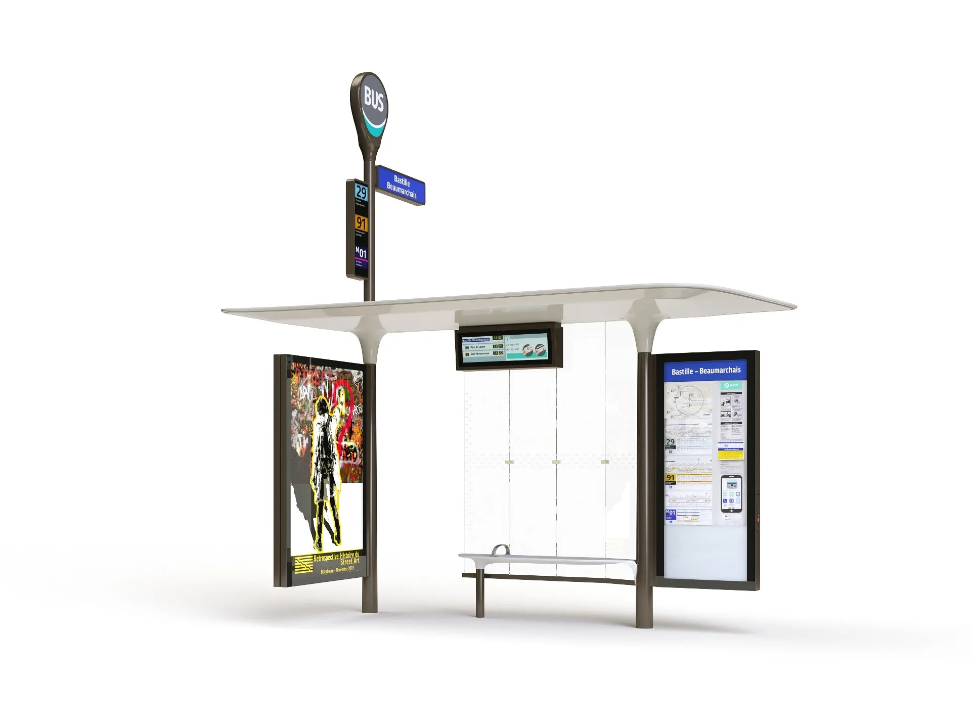 Parisian Bus Stop
