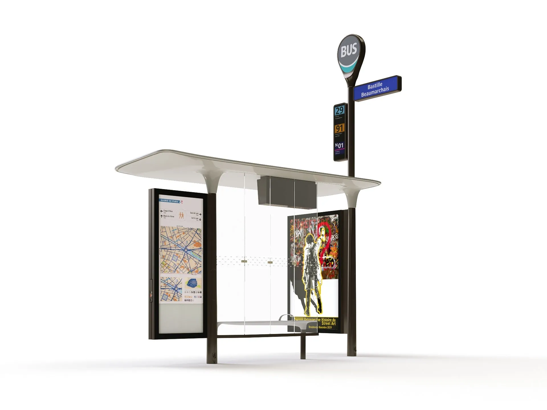 Parisian Bus Stop