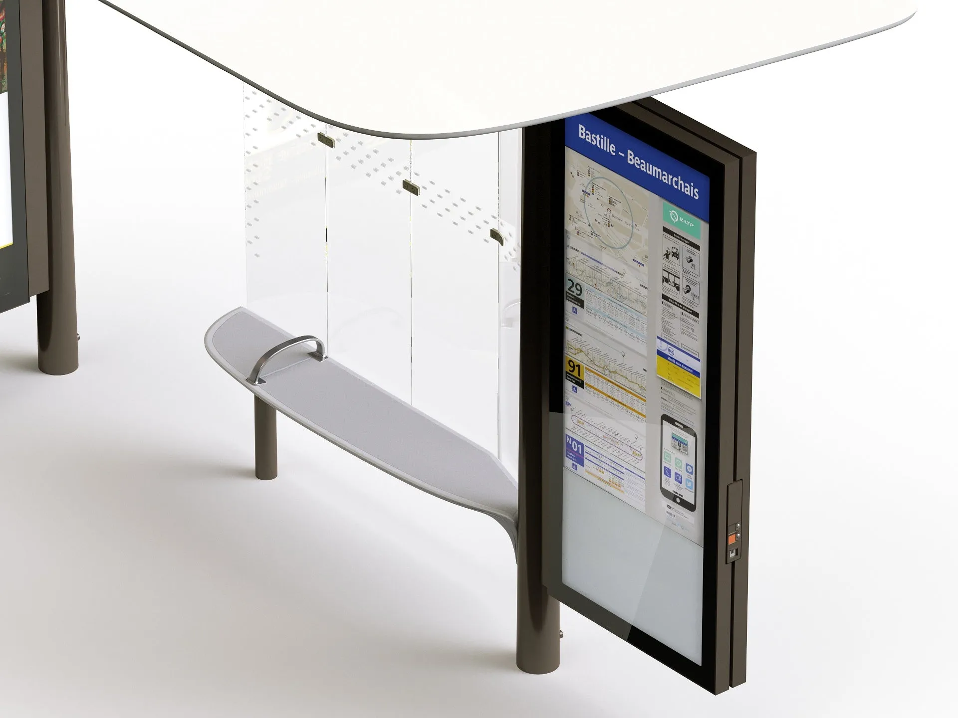 Parisian Bus Stop