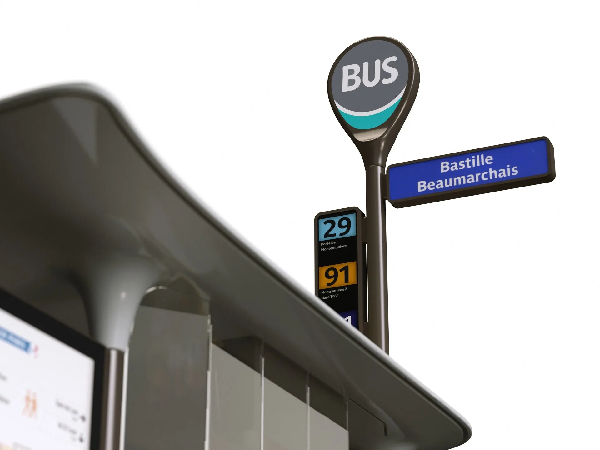 Parisian Bus Stop