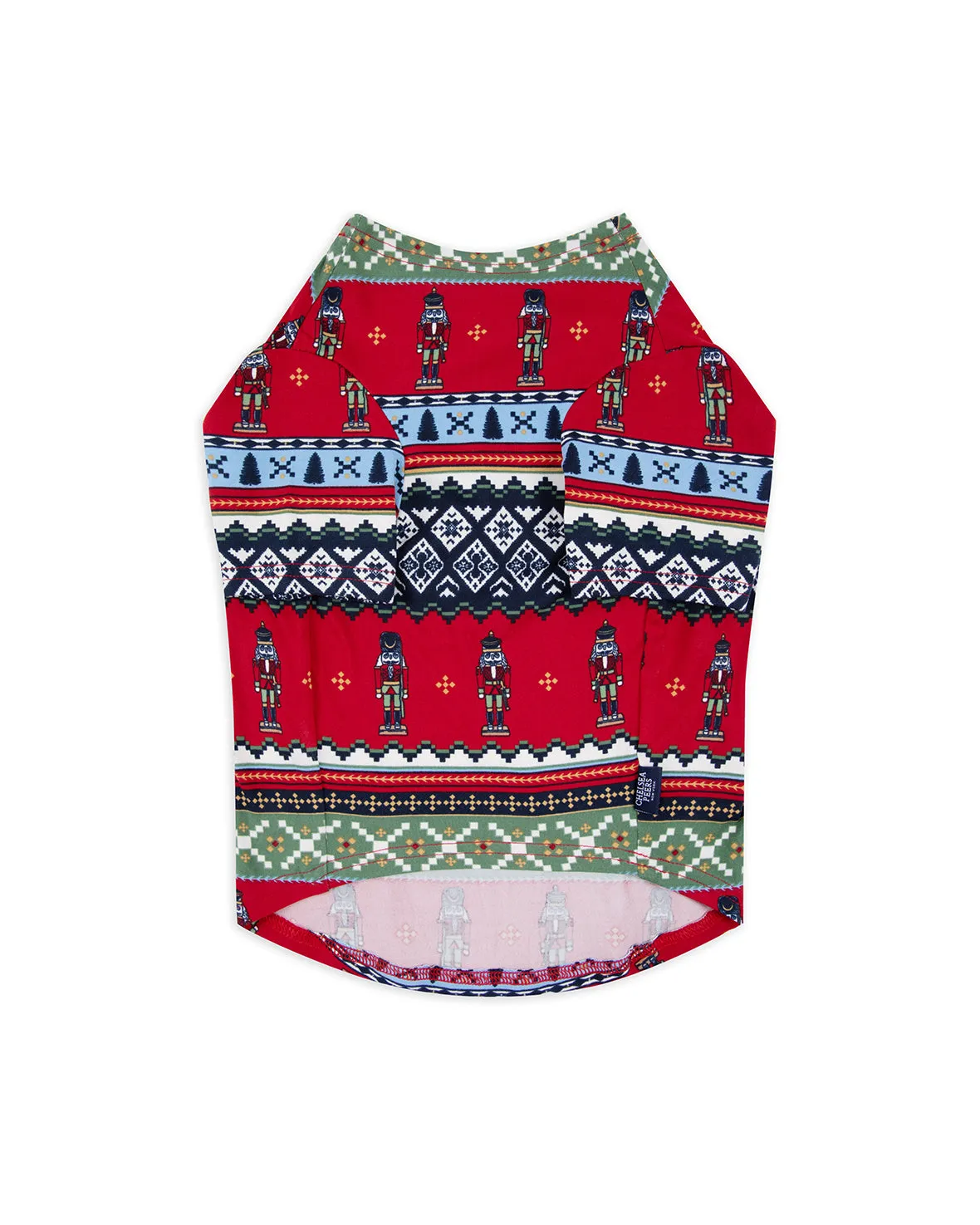 Pet Christmas Nutcracker Fair Isle Print Pyjama T-shirt