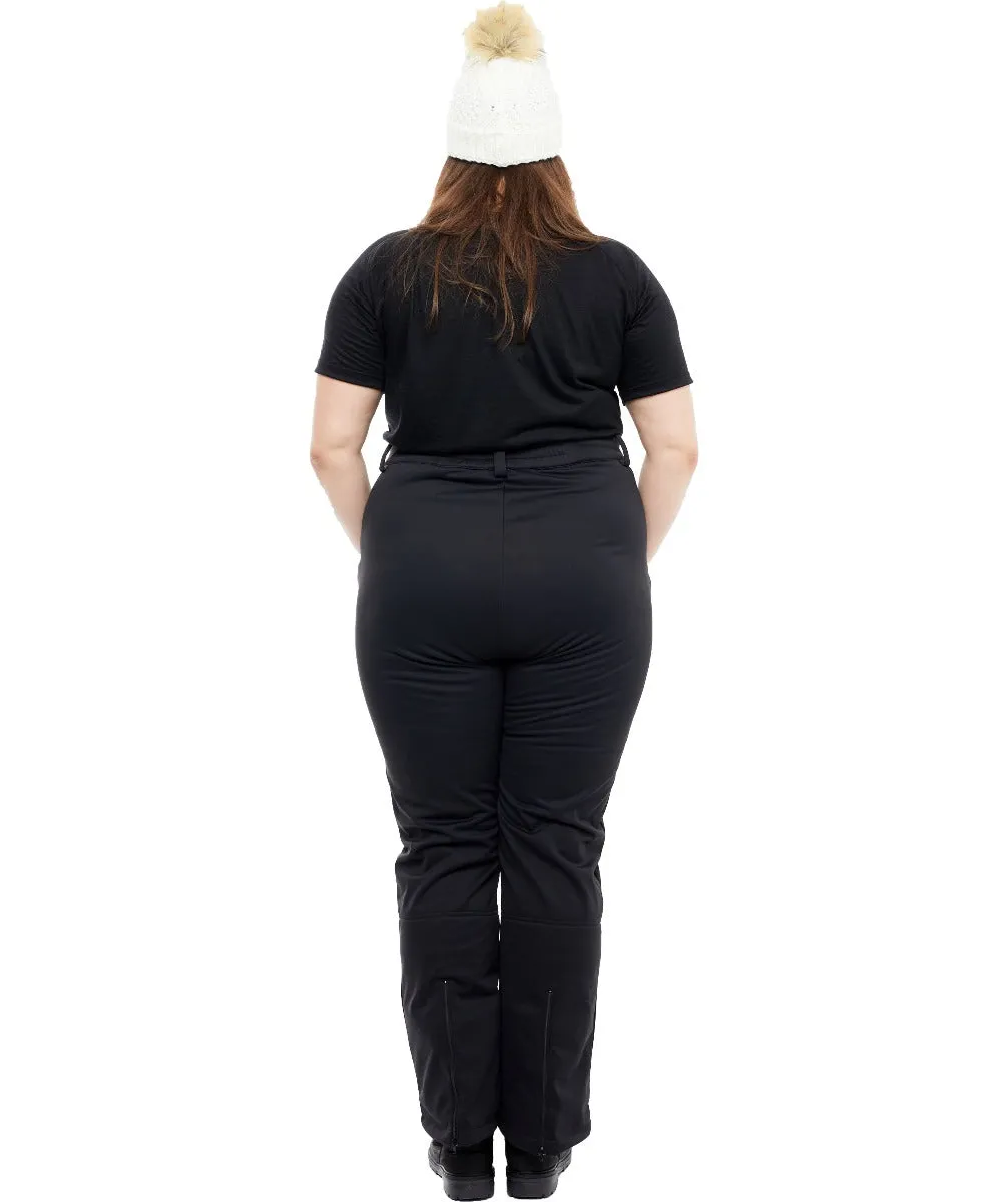 Pure Lapland Softshell Stretch Ski Pant Black Extra Short, Short, Regular & Long 18-36