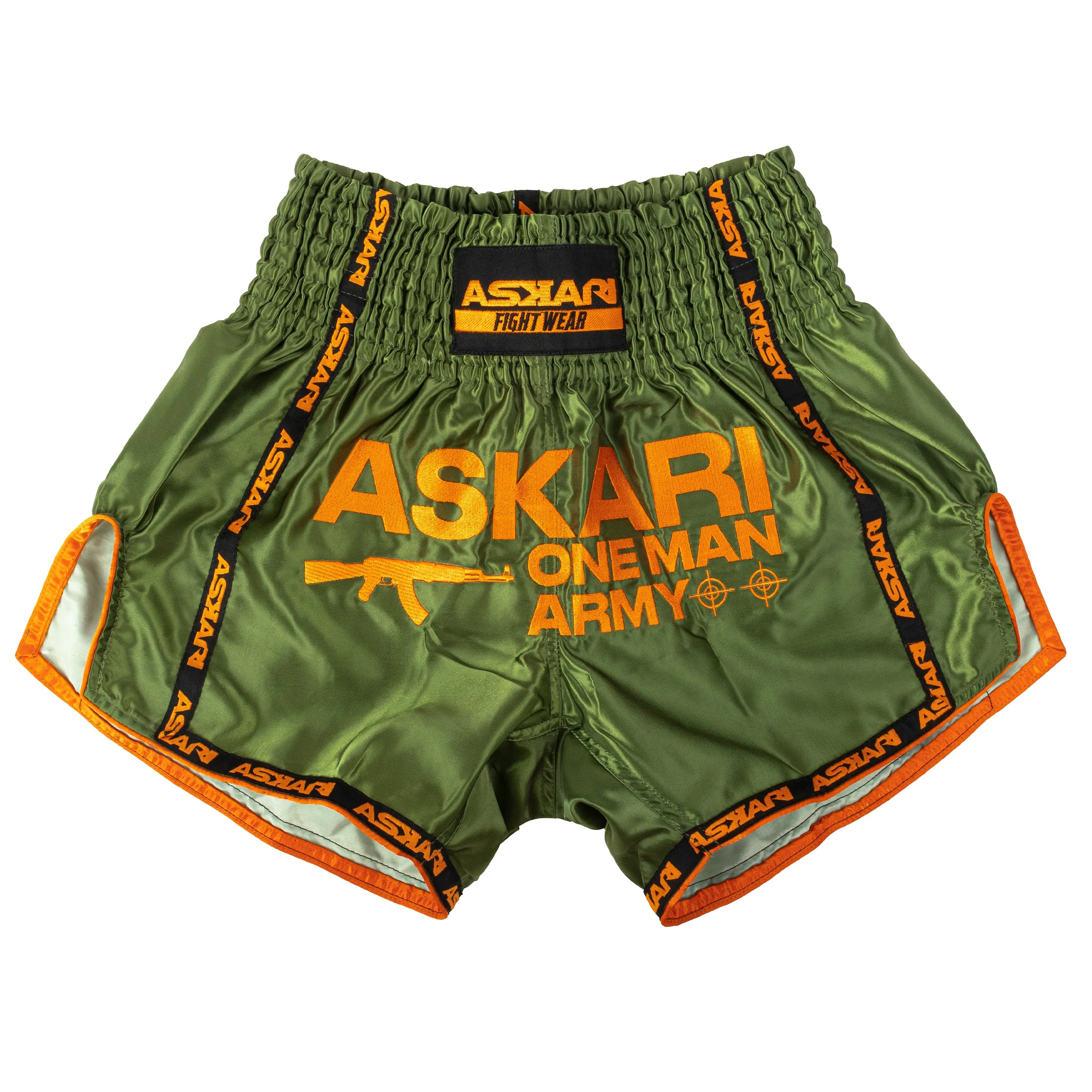 "ONE MAN ARMY" MUAY THAI SHORTS [KHAKI]
