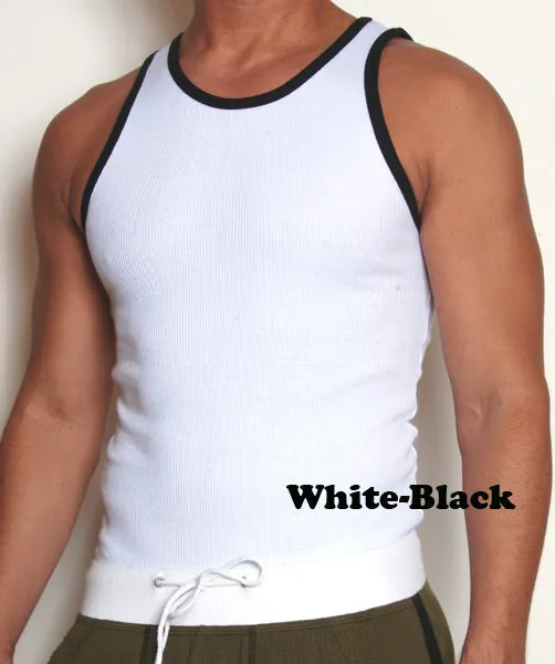 Robbie Contrast Mens Tank Top - Closeout