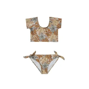 Rylee   Cru Cropped Rash Guard Set - Safari Floral