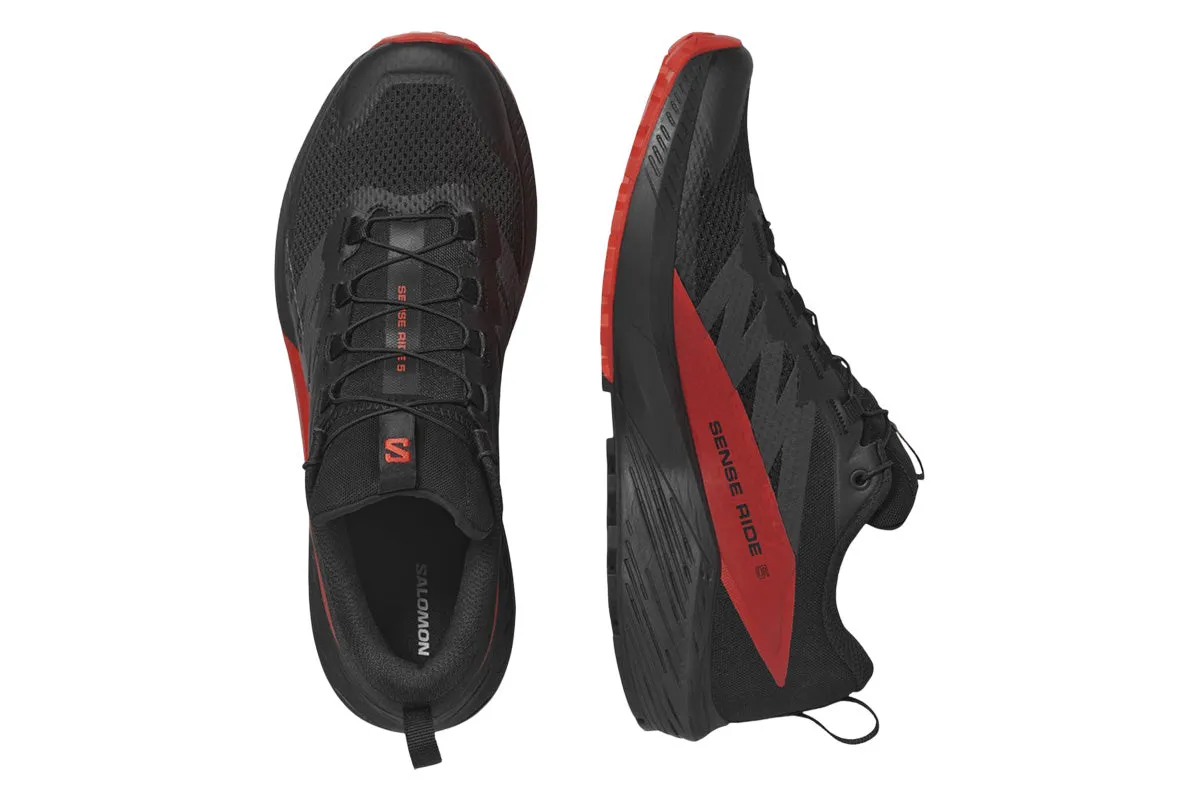 Salomon Sense Ride 5 D Black/Fiery Red/Black Mens