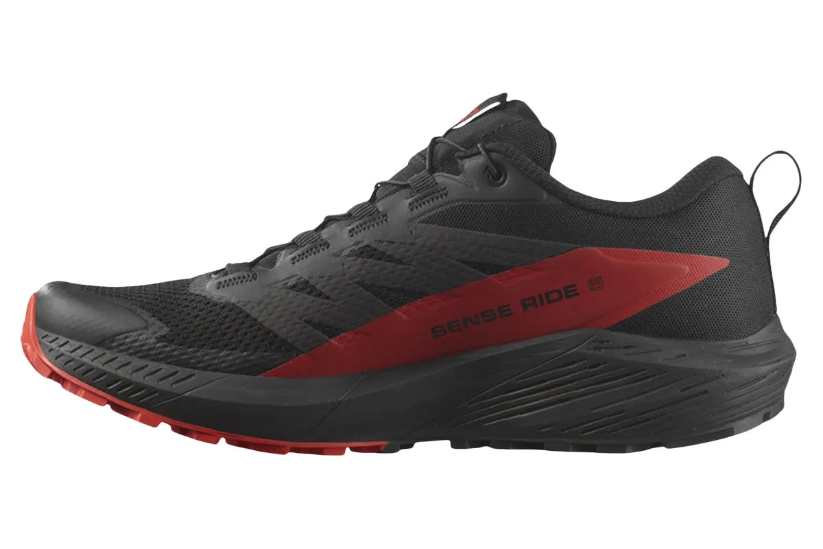 Salomon Sense Ride 5 D Black/Fiery Red/Black Mens