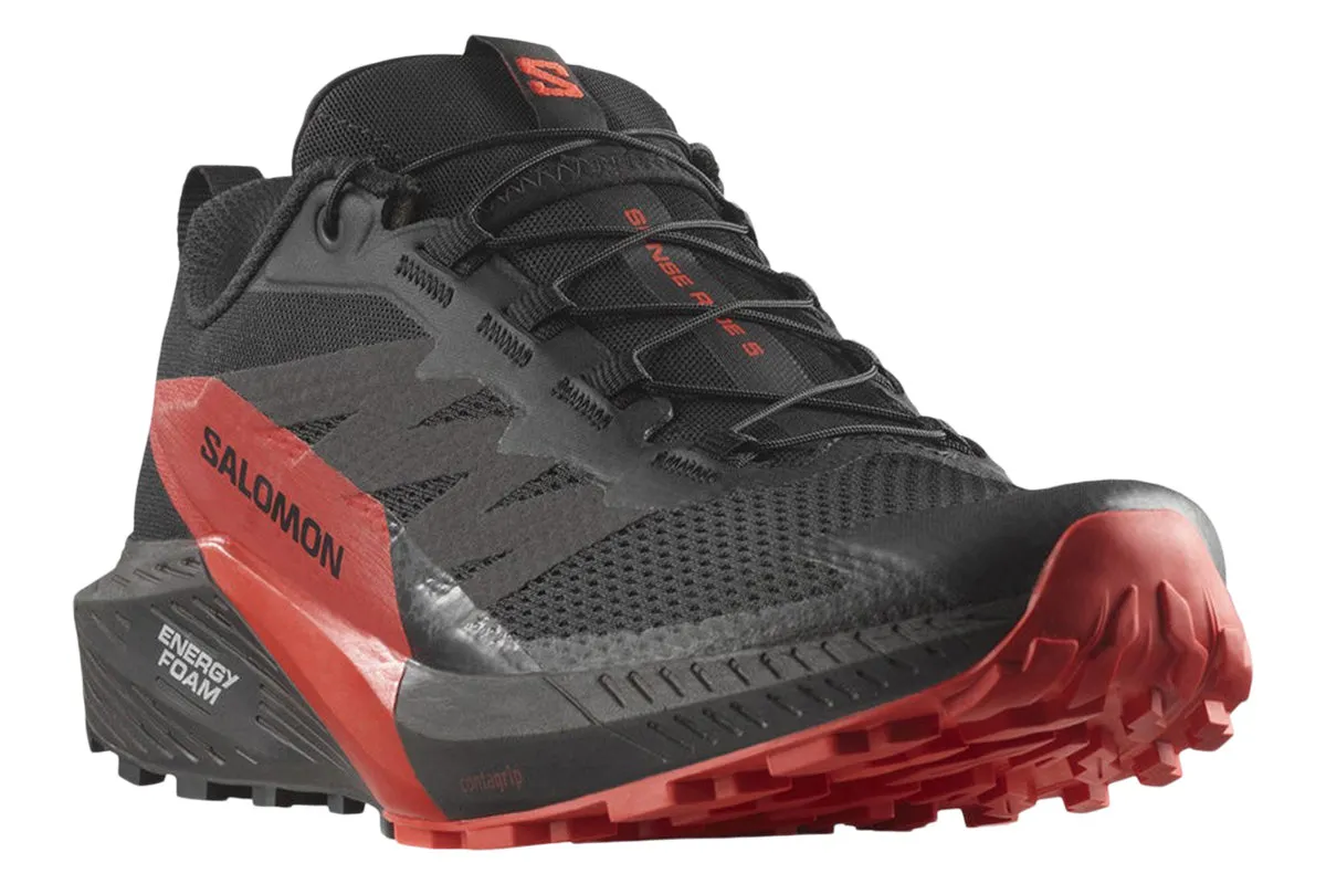 Salomon Sense Ride 5 D Black/Fiery Red/Black Mens