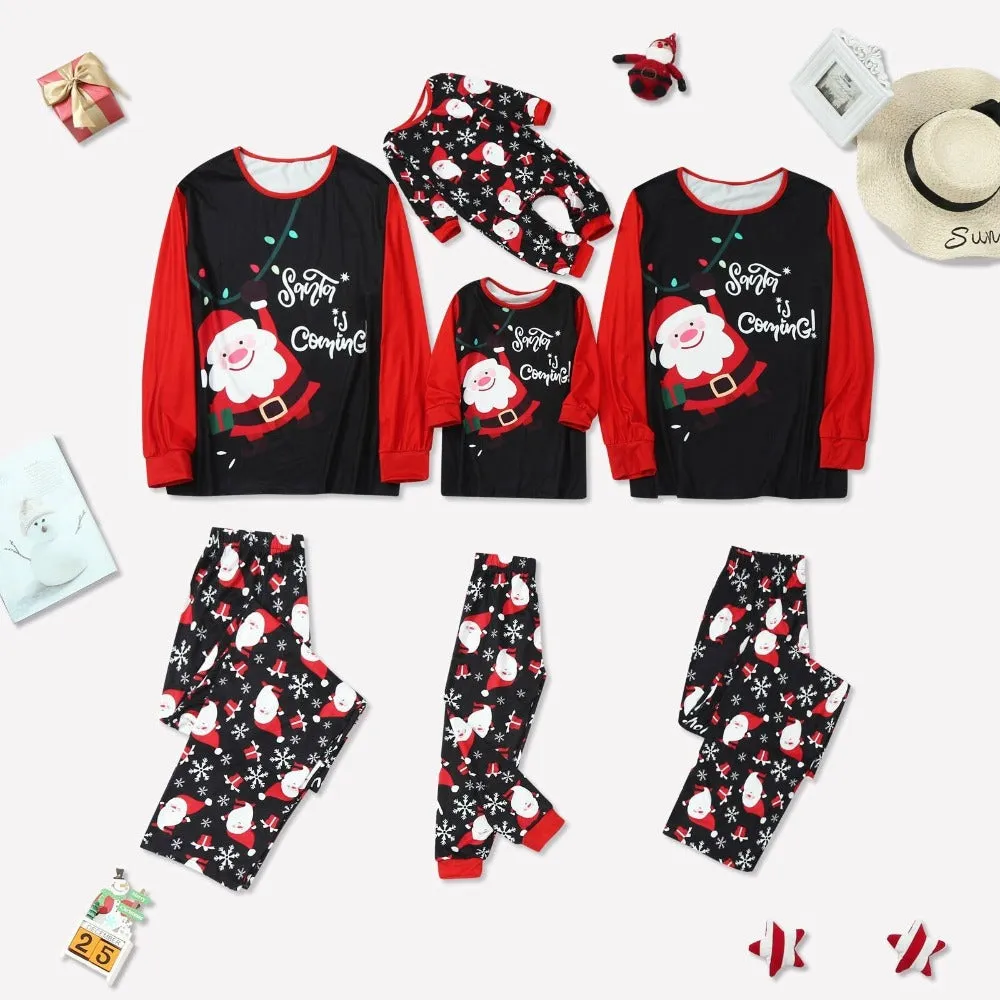 Santa Is Coming Family Matching Pajama Set
