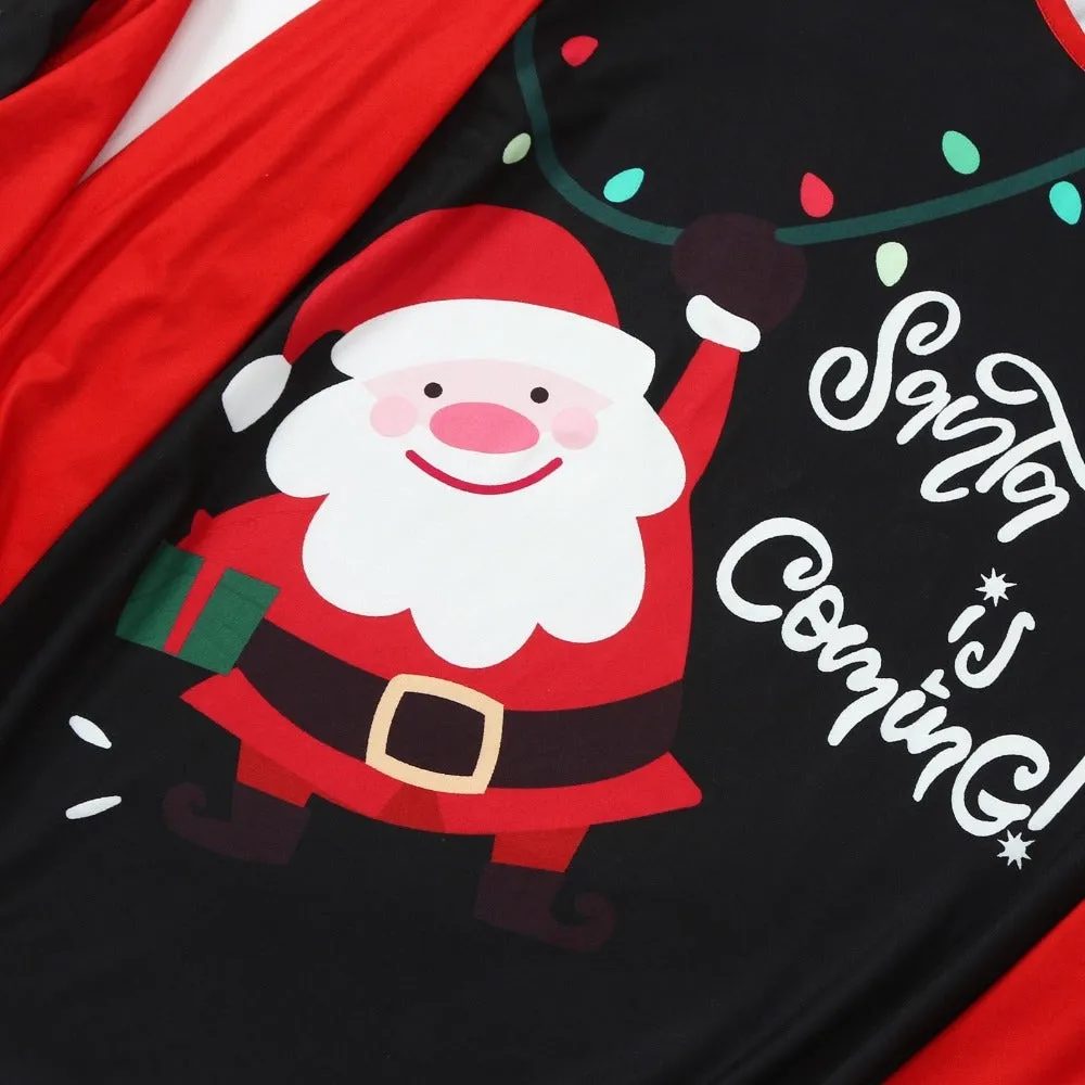 Santa Is Coming Family Matching Pajama Set