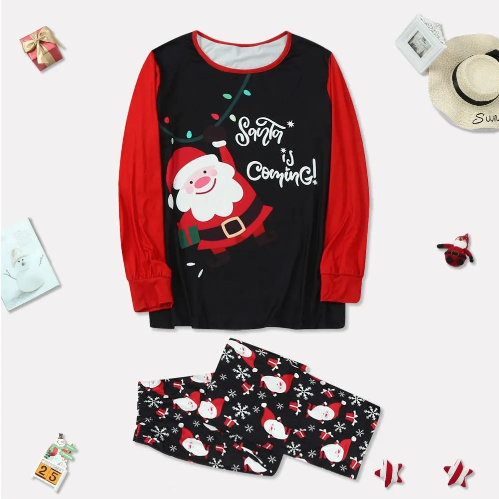 Santa Is Coming Family Matching Pajama Set