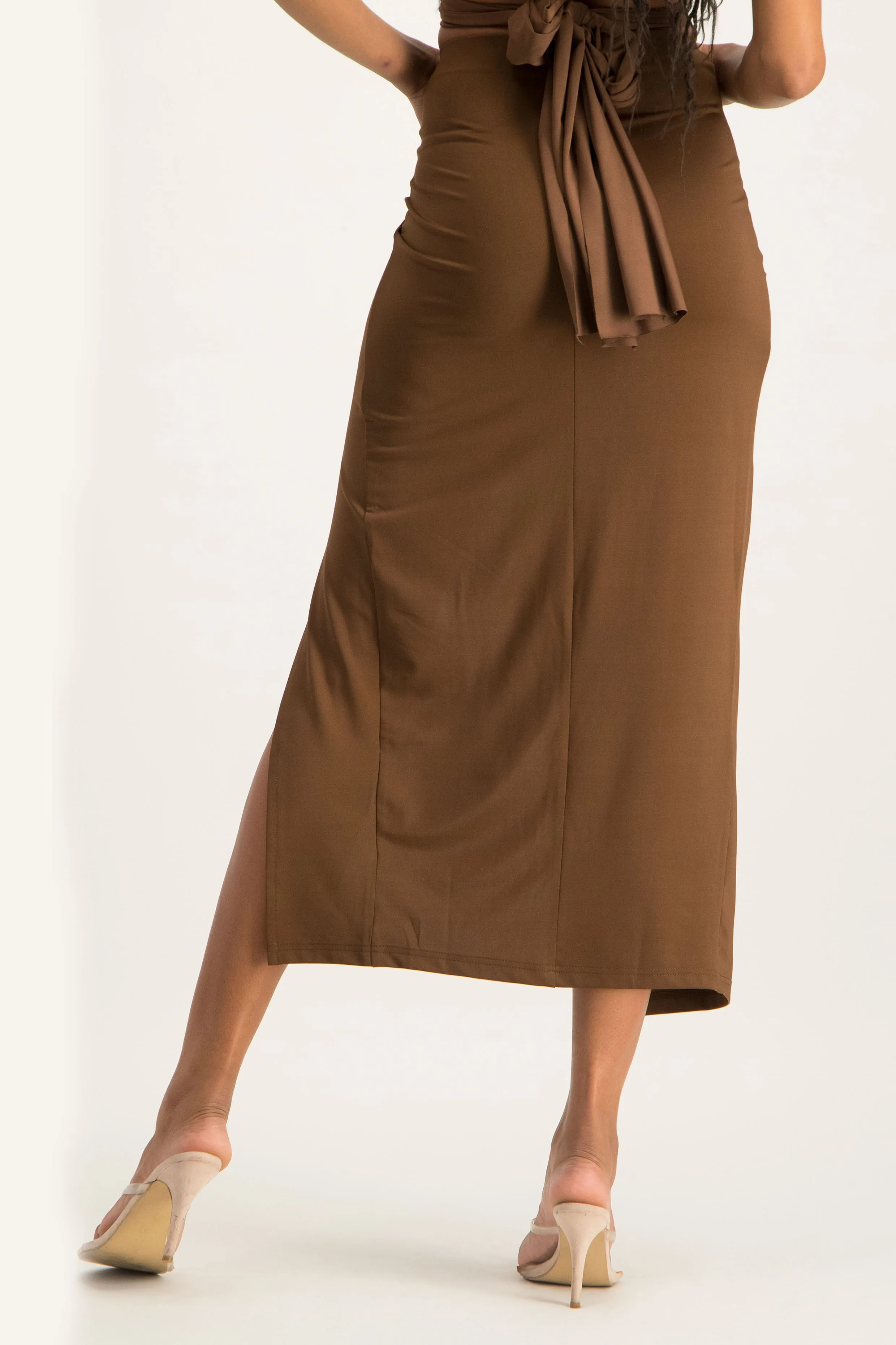 Sarong Skirt with Knot Detail