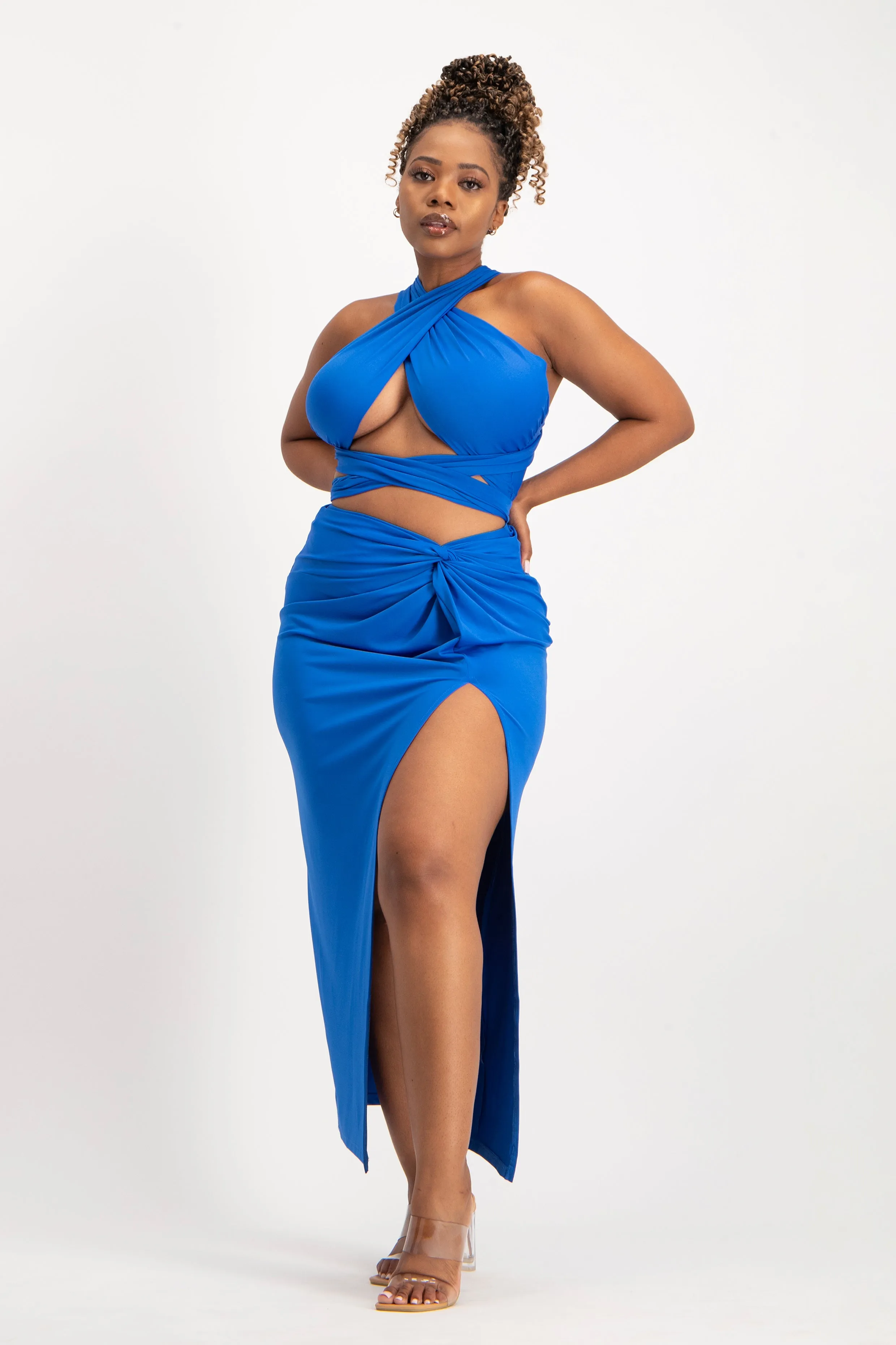 Sarong Skirt with Knot Detail