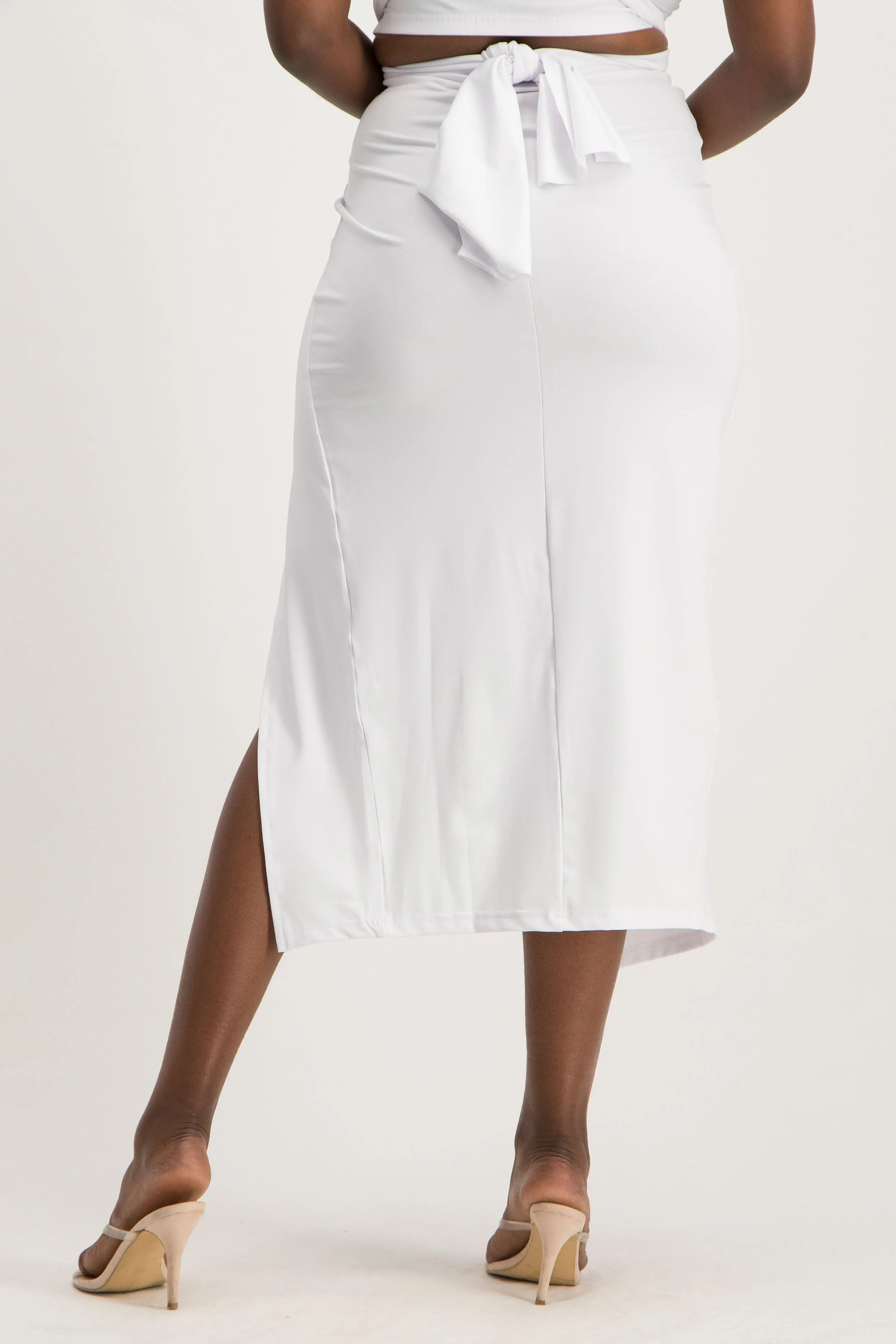 Sarong Skirt with Knot Detail