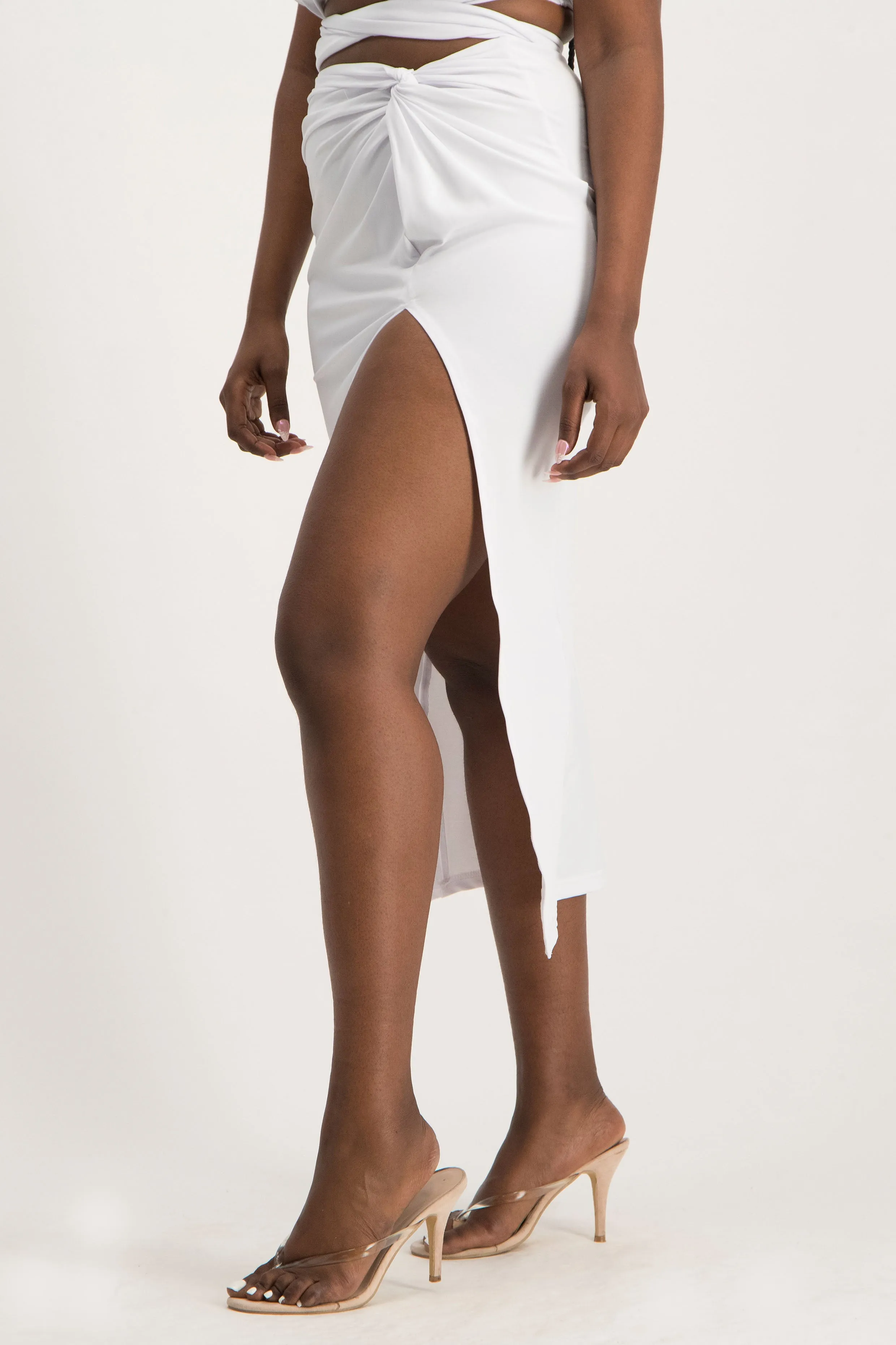 Sarong Skirt with Knot Detail