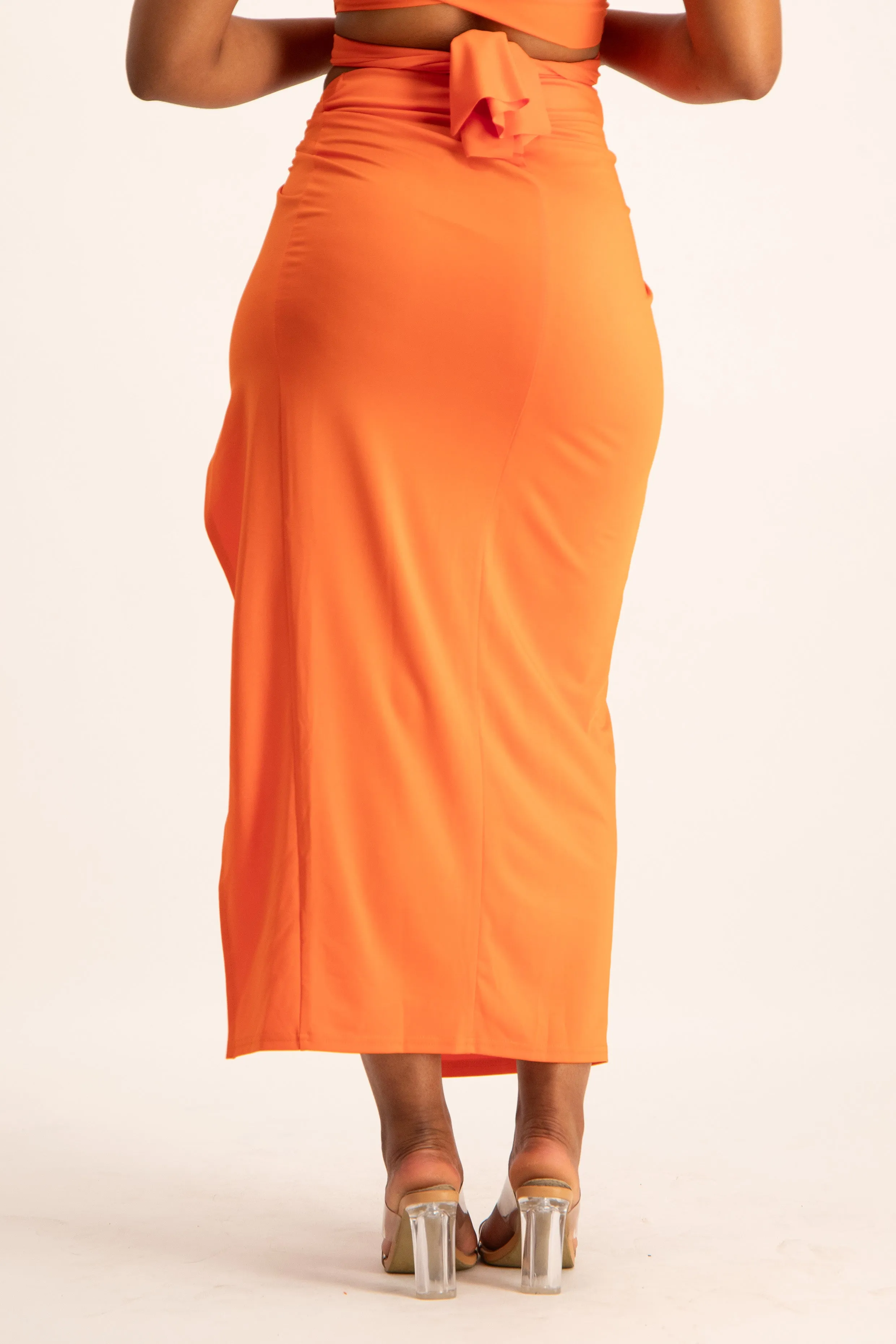 Sarong Skirt with Knot Detail