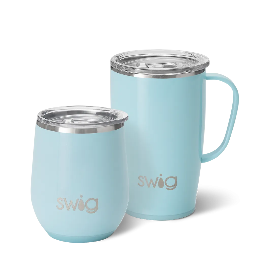 Shimmer Aquamarine AM PM Set