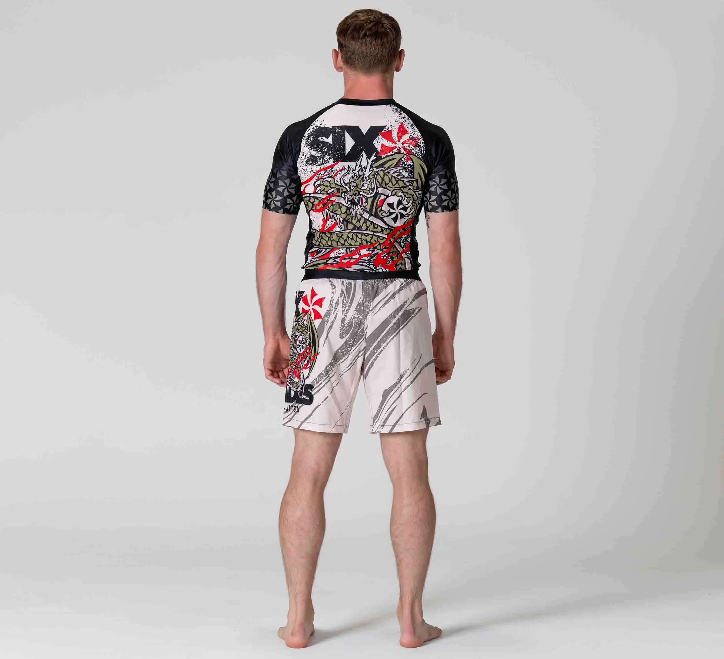 Six Blades Dragon Short Sleeve Flex Lite Rashguard