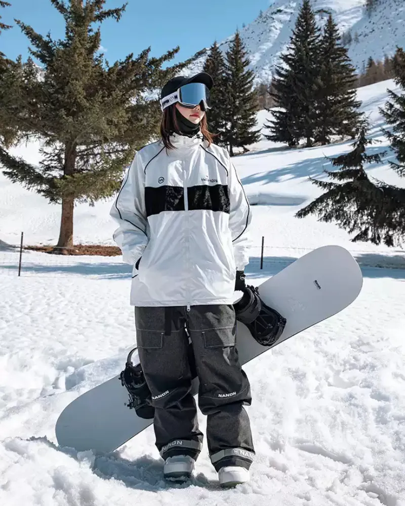 Ski Wear Outdoor Baggy Denim Ski Pants