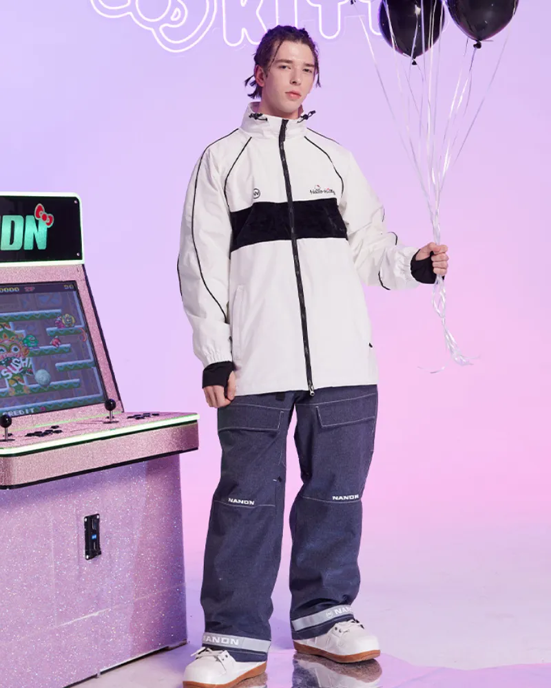 Ski Wear Outdoor Baggy Denim Ski Pants