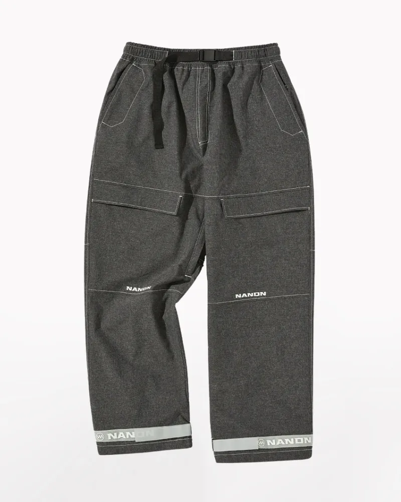 Ski Wear Outdoor Baggy Denim Ski Pants