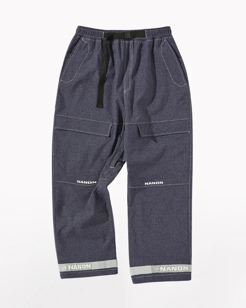 Ski Wear Outdoor Baggy Denim Ski Pants