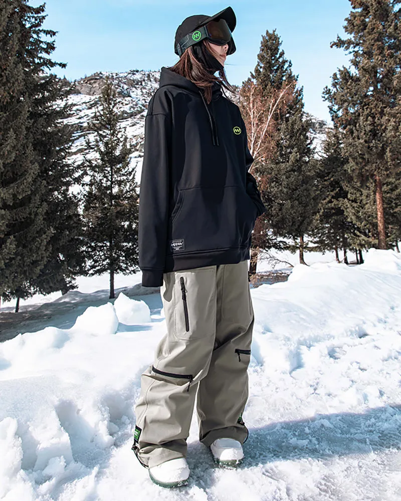 Ski Wear Snowboard Unisex Zip Baggy Snow Pants