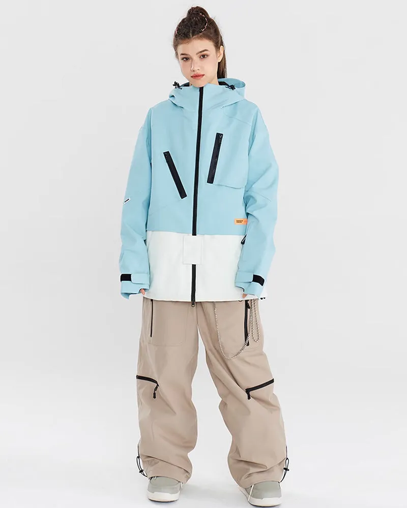 Ski Wear Snowboard Unisex Zip Baggy Snow Pants