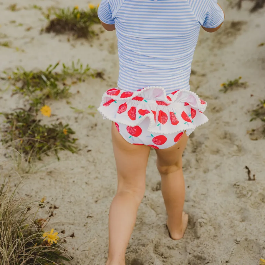 Snapper Rock Juicy Fruit Short Sleeve Ruffle Set G50026 - Blue