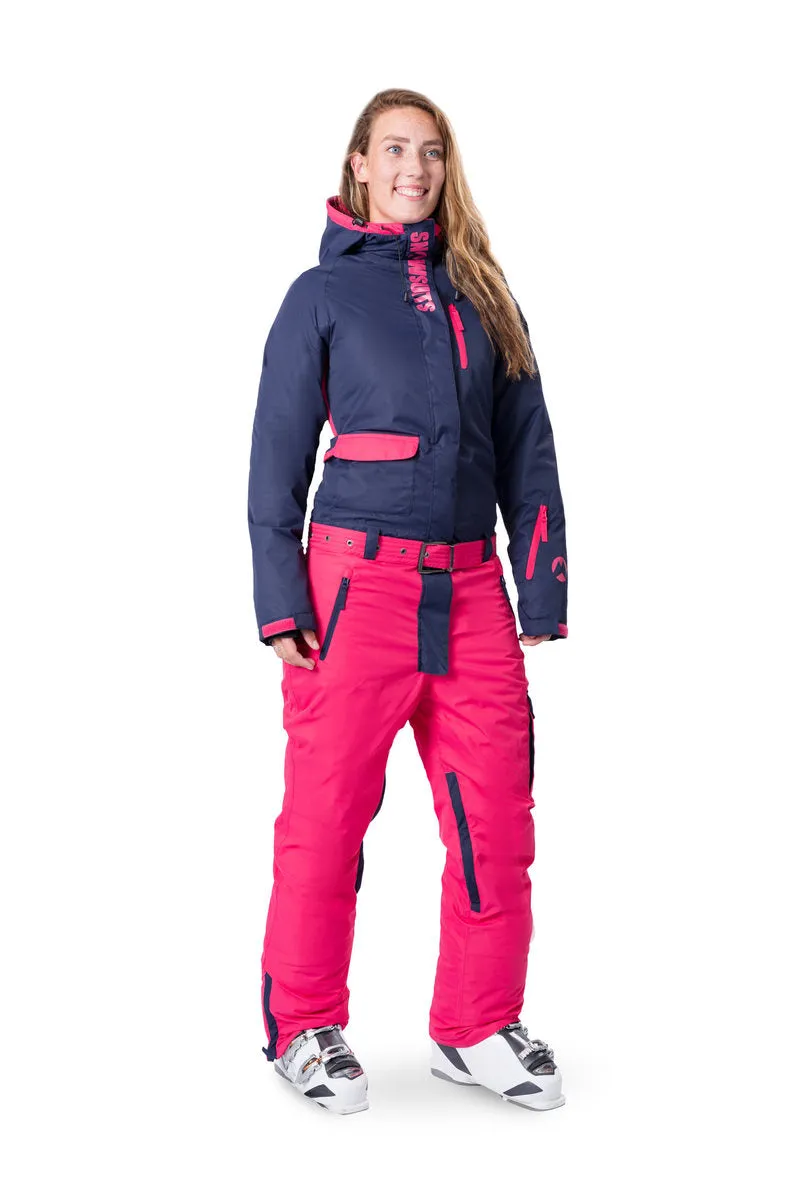Snowsuits Snow Angel onesie skipak navy/roze dames