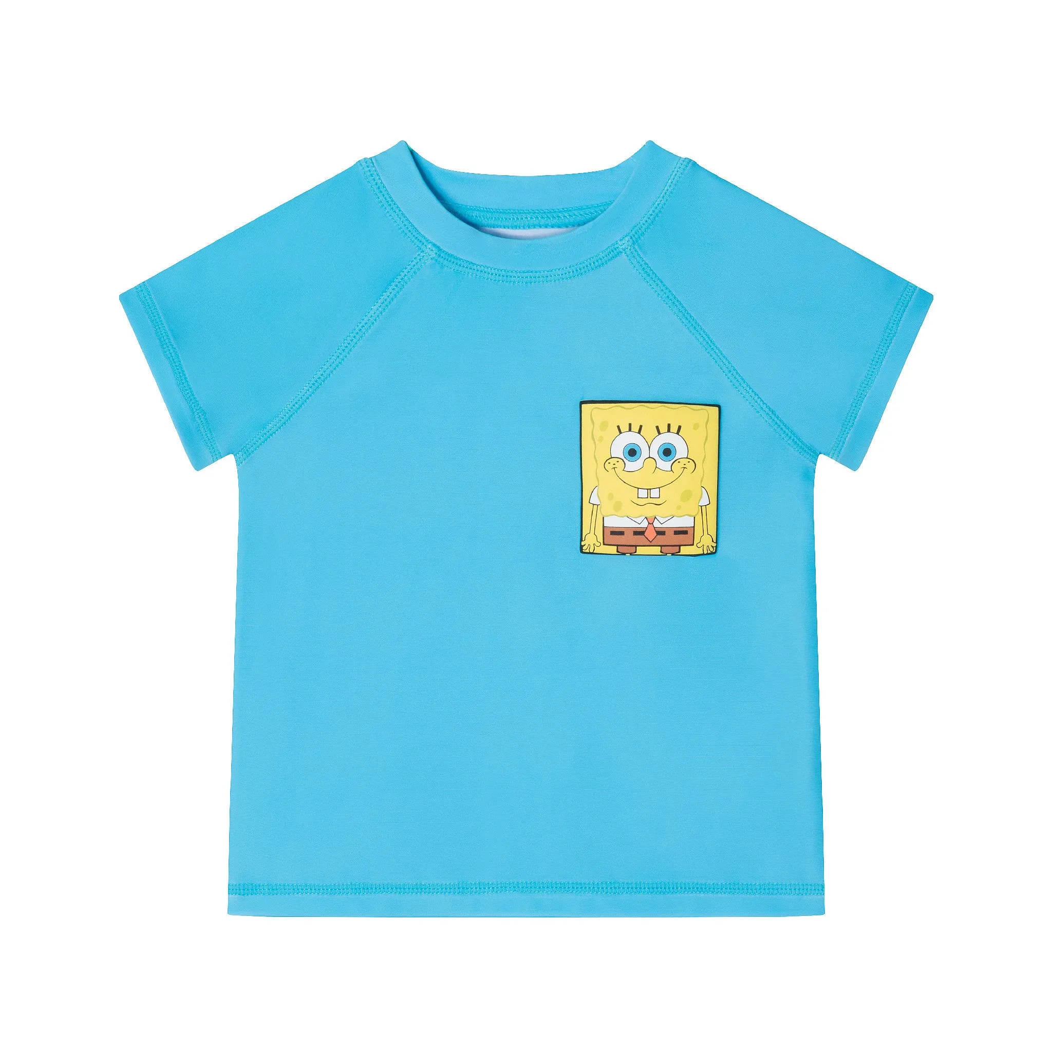 SpongeBob SquarePants™ x Andy & Evan® | Infant (9-12M) 3D Dot Pocket & Bikini Bottom Rash Guard Set