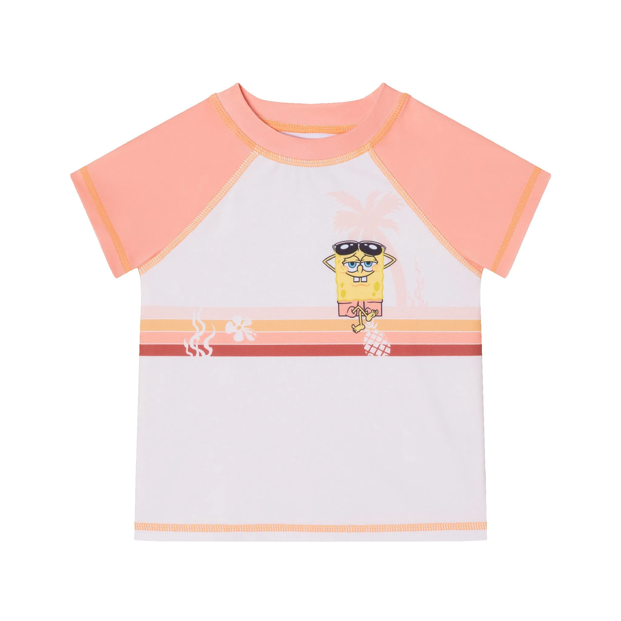 SpongeBob SquarePants™ x Andy & Evan® | Infant (9-12M) Pineapple Buddies Rash Guard Set