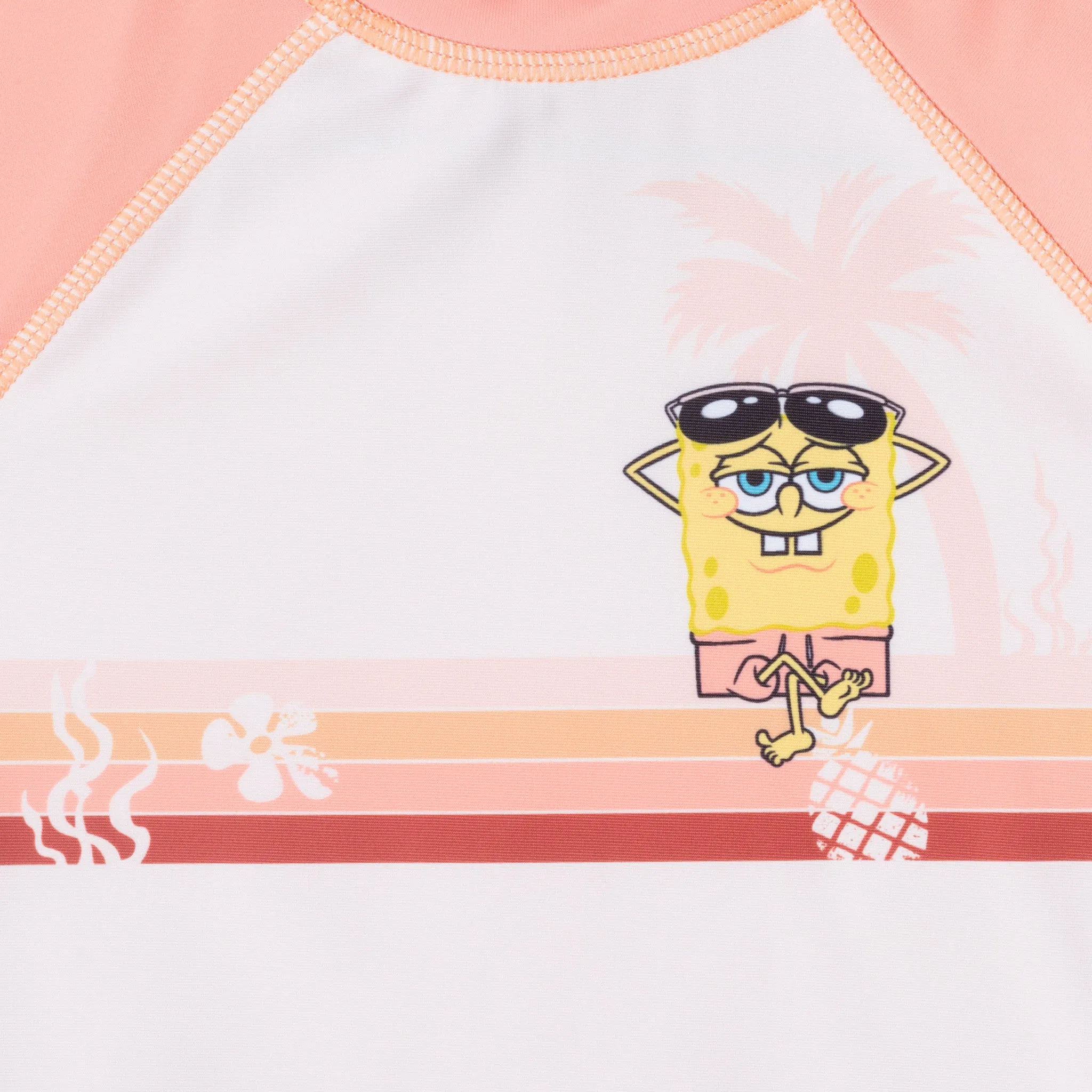 SpongeBob SquarePants™ x Andy & Evan® | Infant (9-12M) Pineapple Buddies Rash Guard Set