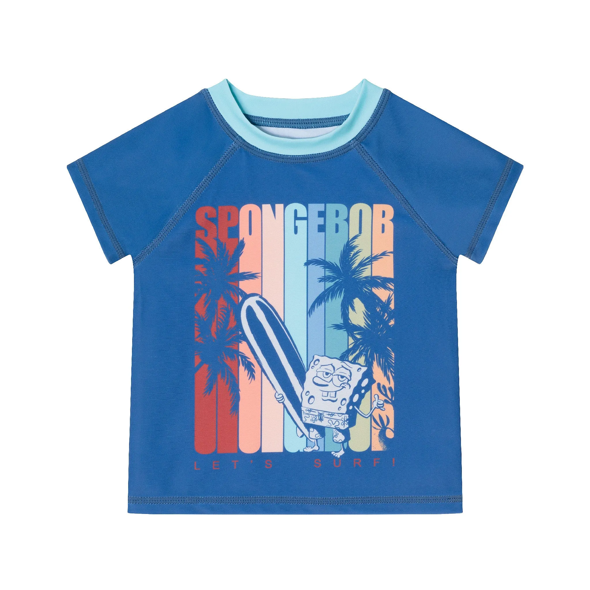 SpongeBob SquarePants™ x Andy & Evan® | Infant (9-24M) Chill Surf Rash Guard Set
