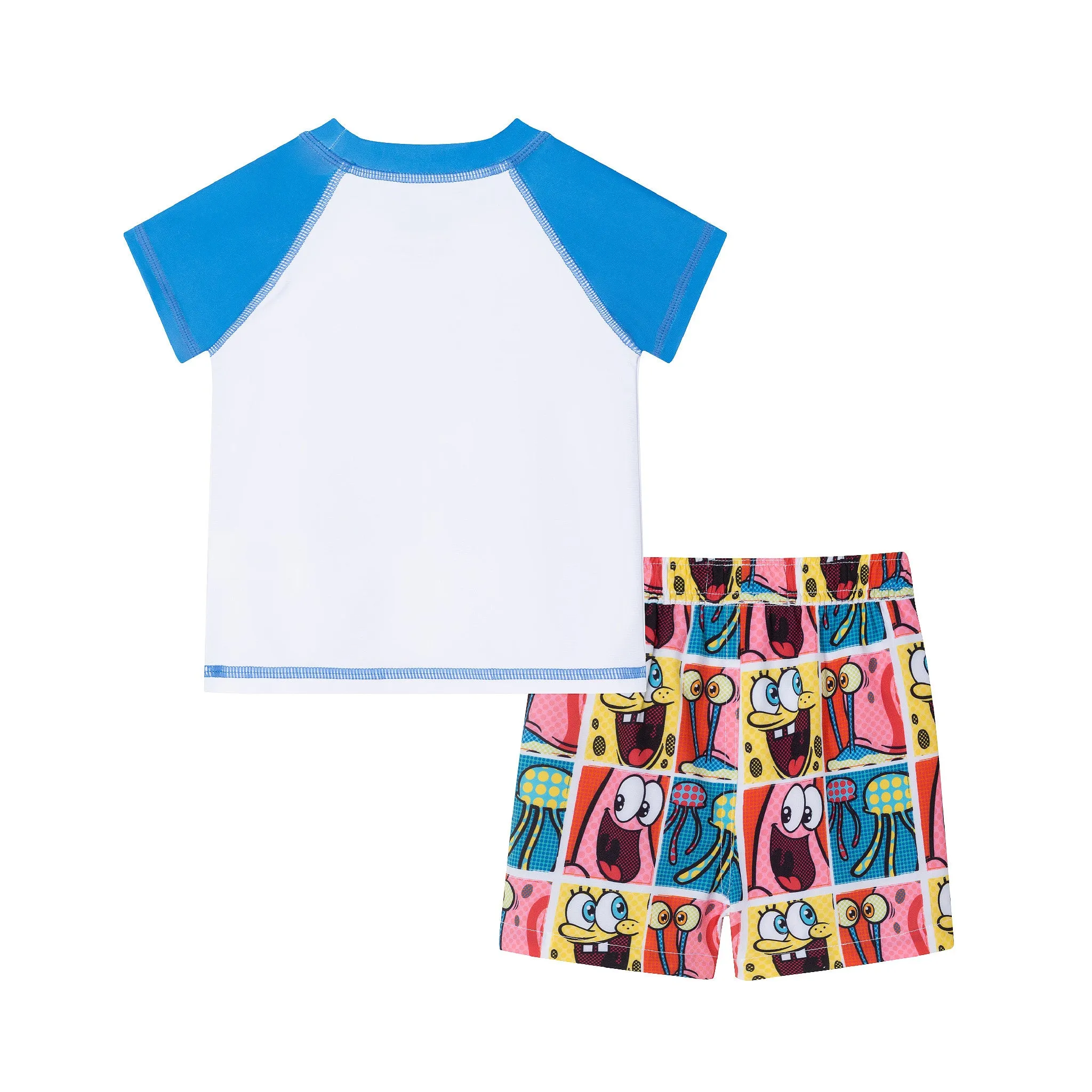 SpongeBob SquarePants™ x Andy & Evan® | Infant (9-24M) Pop Art Rash Guard Set