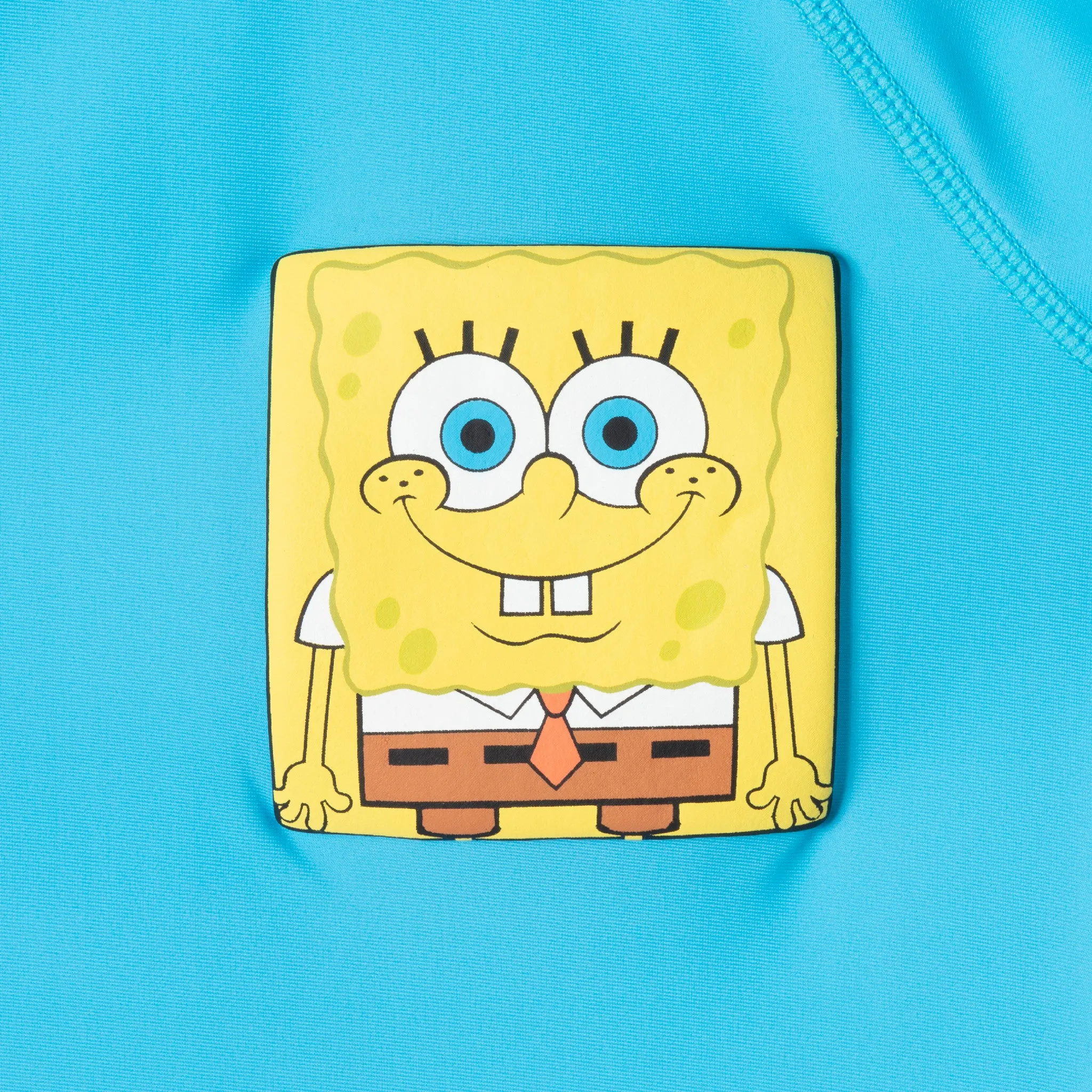 SpongeBob SquarePants™ x Andy & Evan® | Kids (2-7) 3D Dot Pocket & Bikini Bottom Rash Guard Set