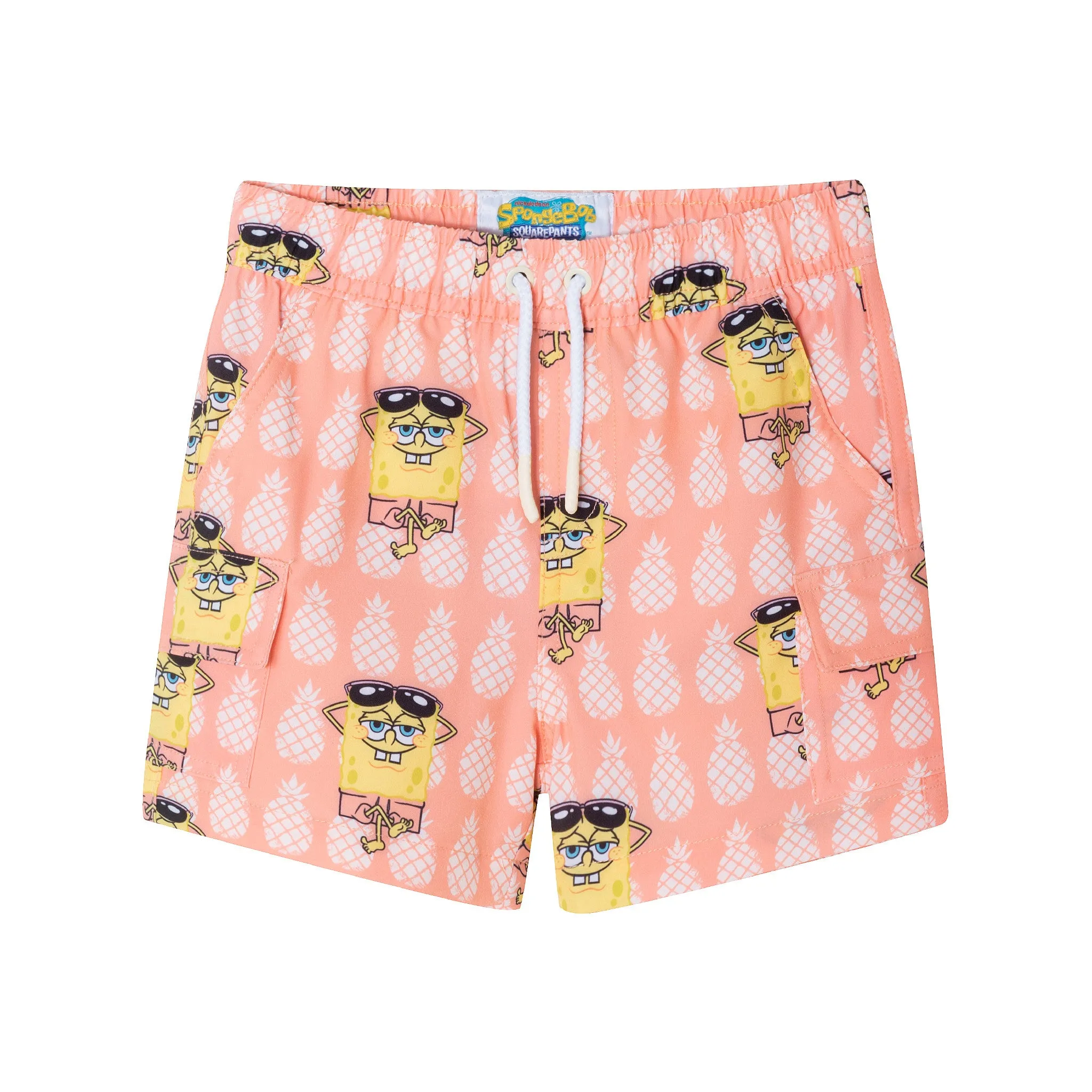 SpongeBob SquarePants™ x Andy & Evan® | Kids (2-7) Pineapple Buddies Rash Guard Set