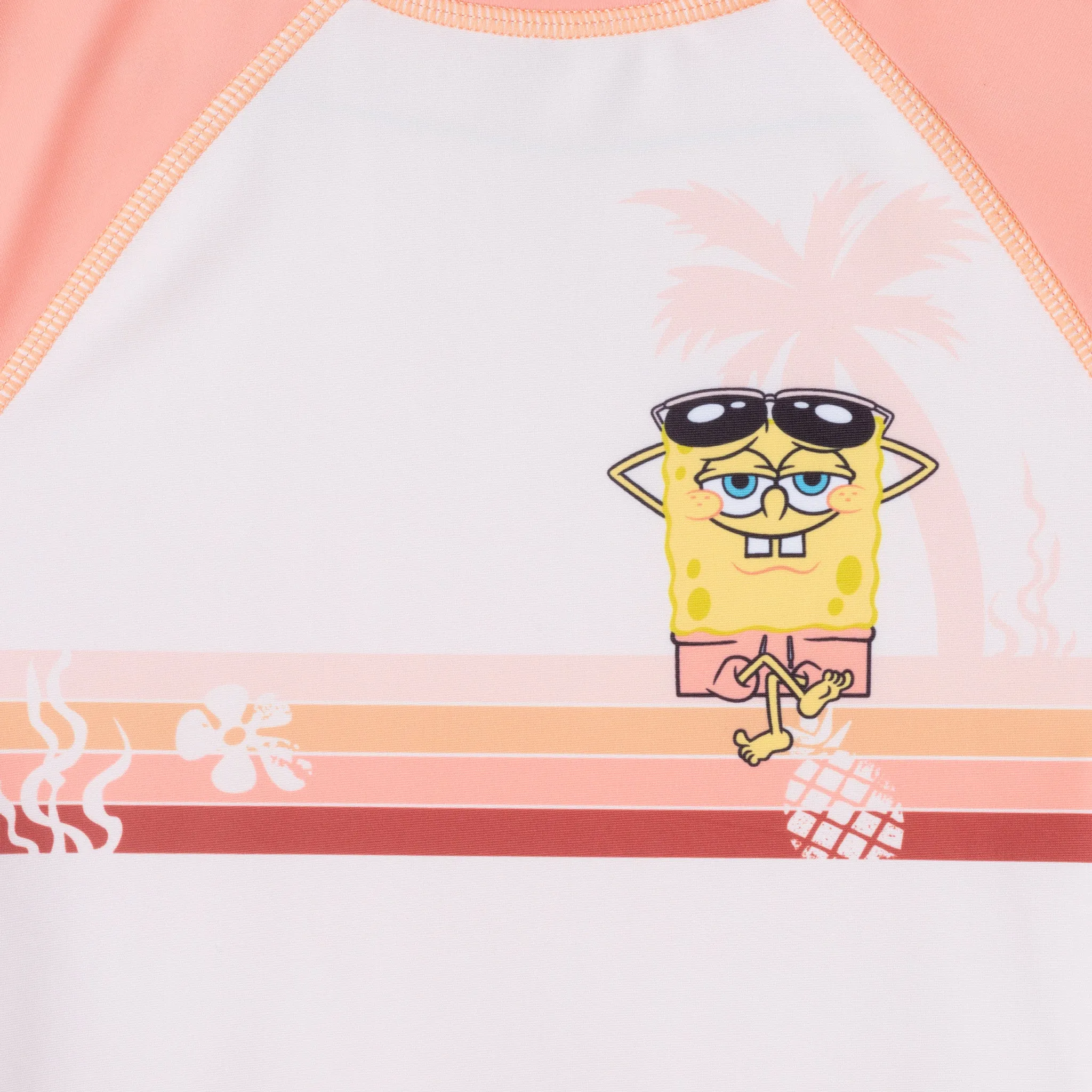 SpongeBob SquarePants™ x Andy & Evan® | Kids (2-7) Pineapple Buddies Rash Guard Set