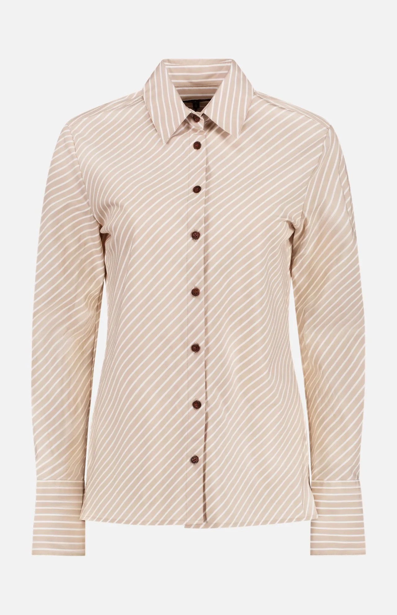 Sylvia Diagonal Stripe Poplin Shirt