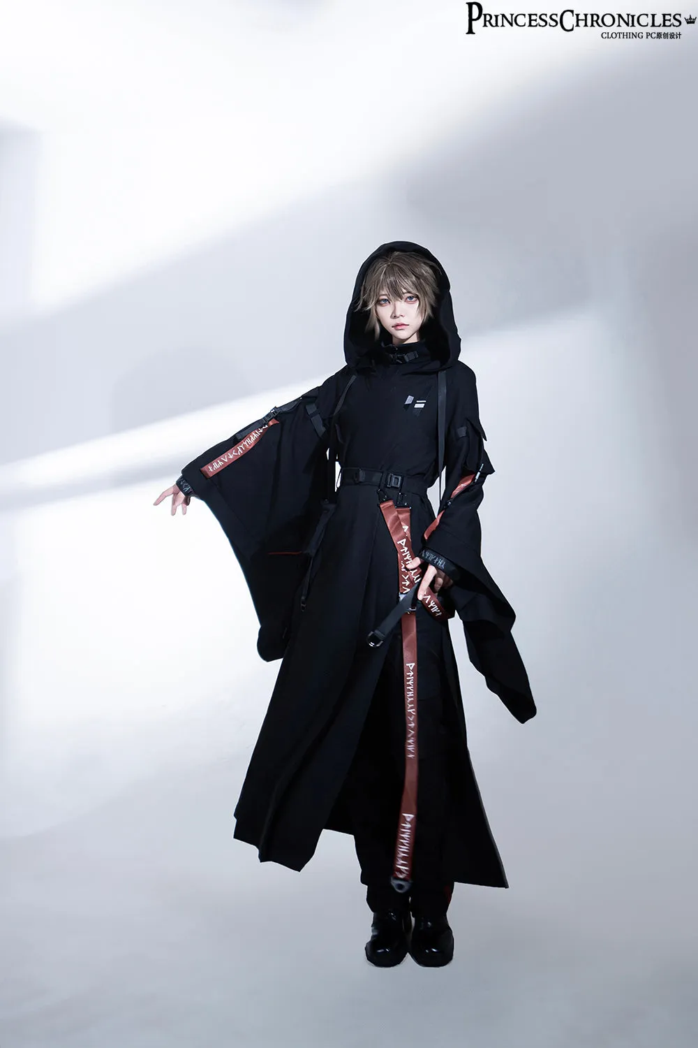 Techwear Post-Apocalyptic Black Lolita Jumper Skirt
