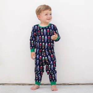 The Royal Standard - Kid's Nutcracker March Long Sleeve Pajamas   Navy/Multi   -Asst.: 2T