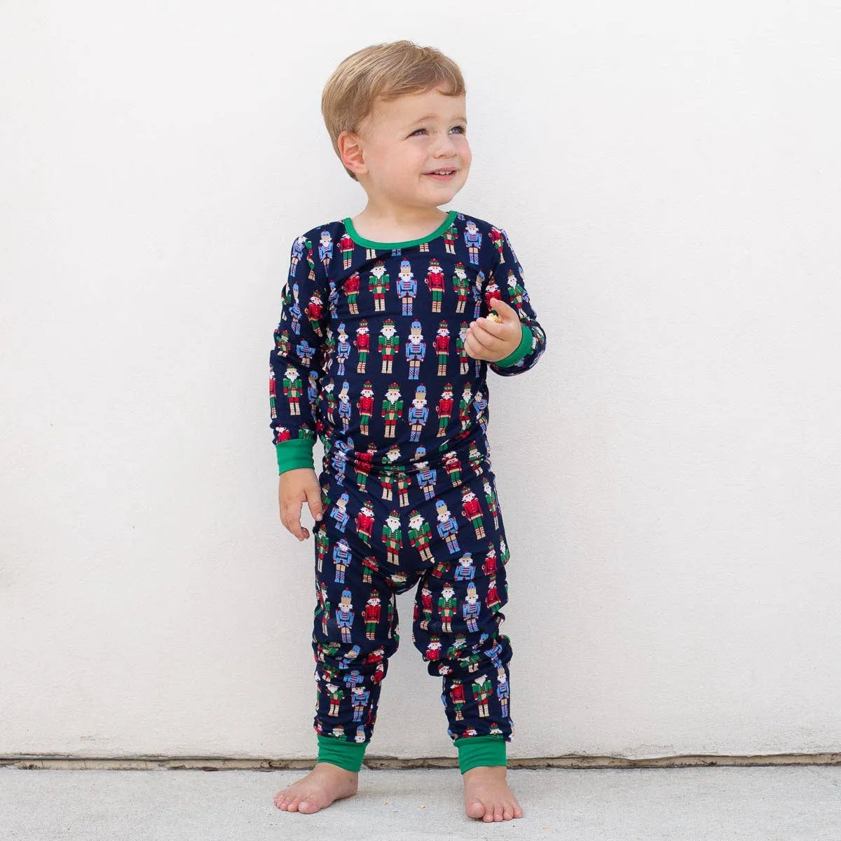 The Royal Standard - Kid's Nutcracker March Long Sleeve Pajamas   Navy/Multi   -Asst.: 2T