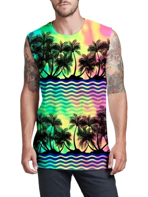 Tropical Sunset Men's Muscle Tank