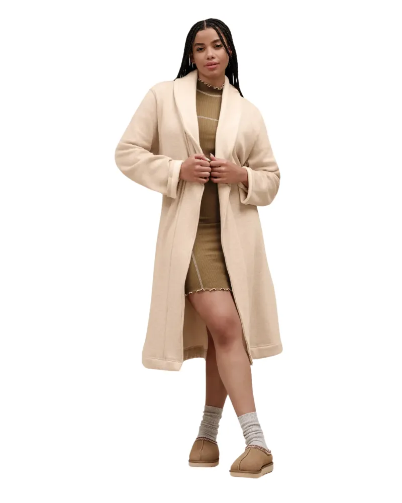 UGG Oatmeal Heather Duffield Fleece Wrap Robe