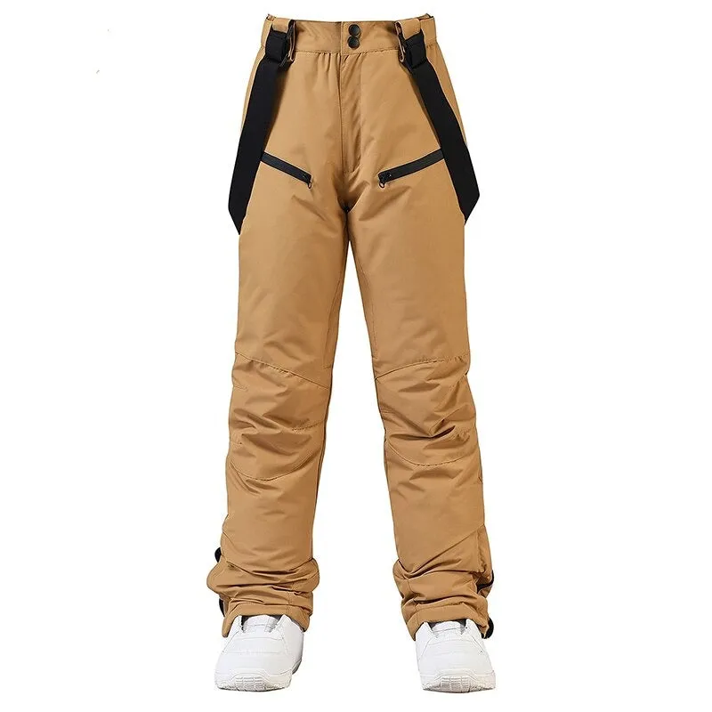 Unisex Mens Women Ski Pants Waterproof Warm Winter Snow Snowboarding