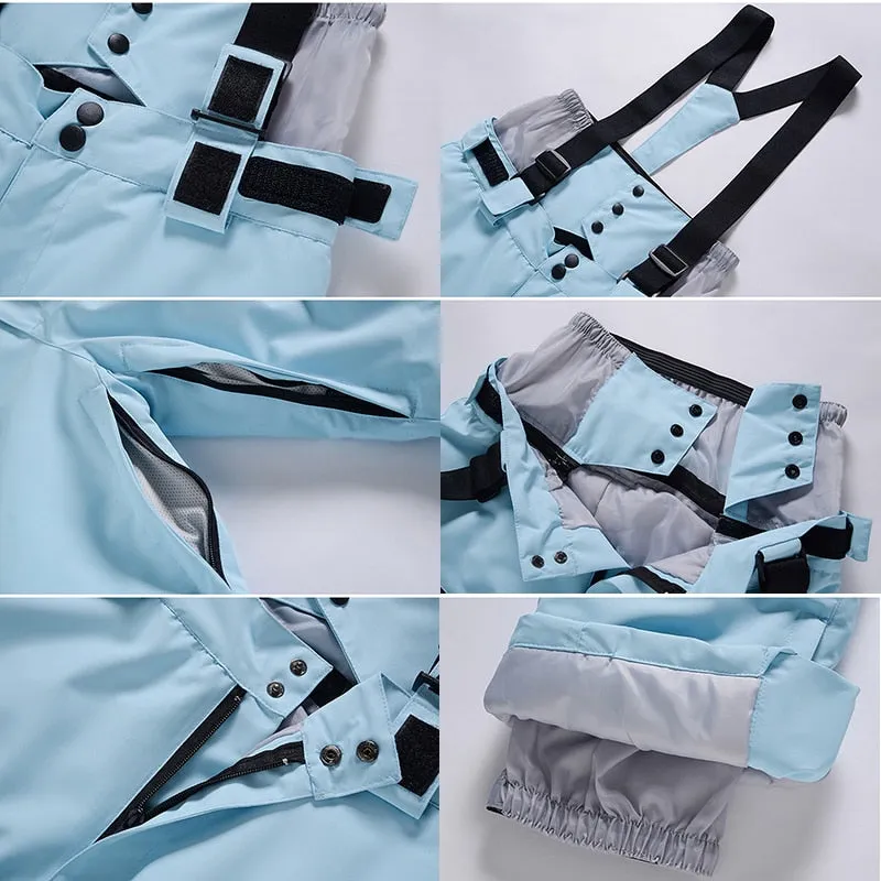 Unisex Mens Women Ski Pants Waterproof Warm Winter Snow Snowboarding