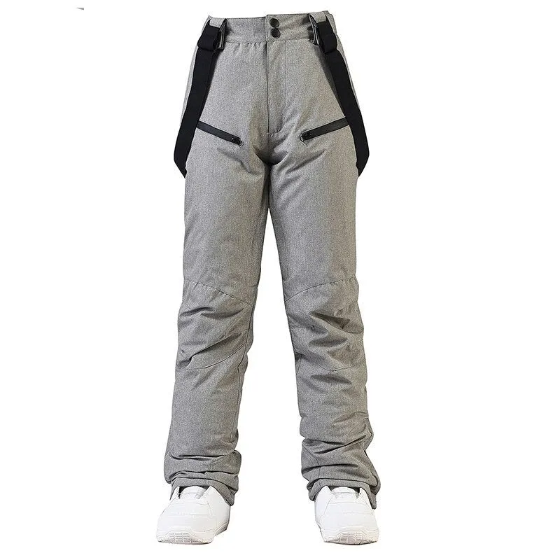 Unisex Mens Women Ski Pants Waterproof Warm Winter Snow Snowboarding